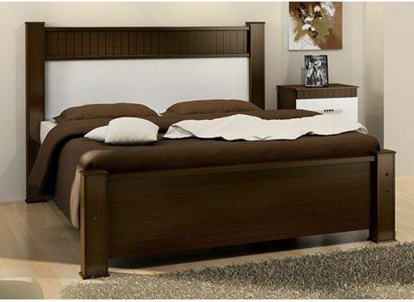 Cama de Casal Athenas Tab/Bco/Maple Lopas